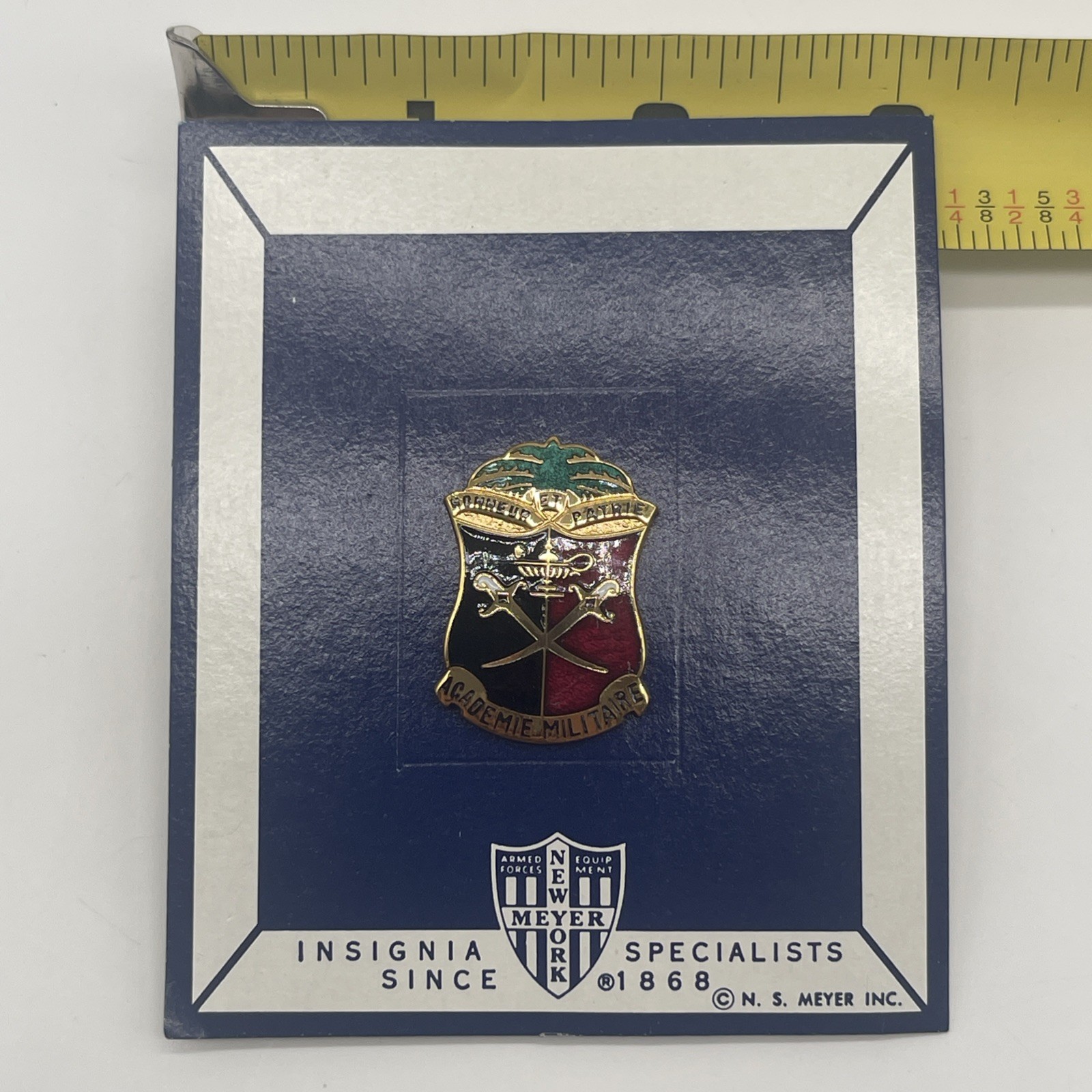 Haitian Military Haiti Military Academy DI DUI Crest Pin Back PB Insignia HONNEU