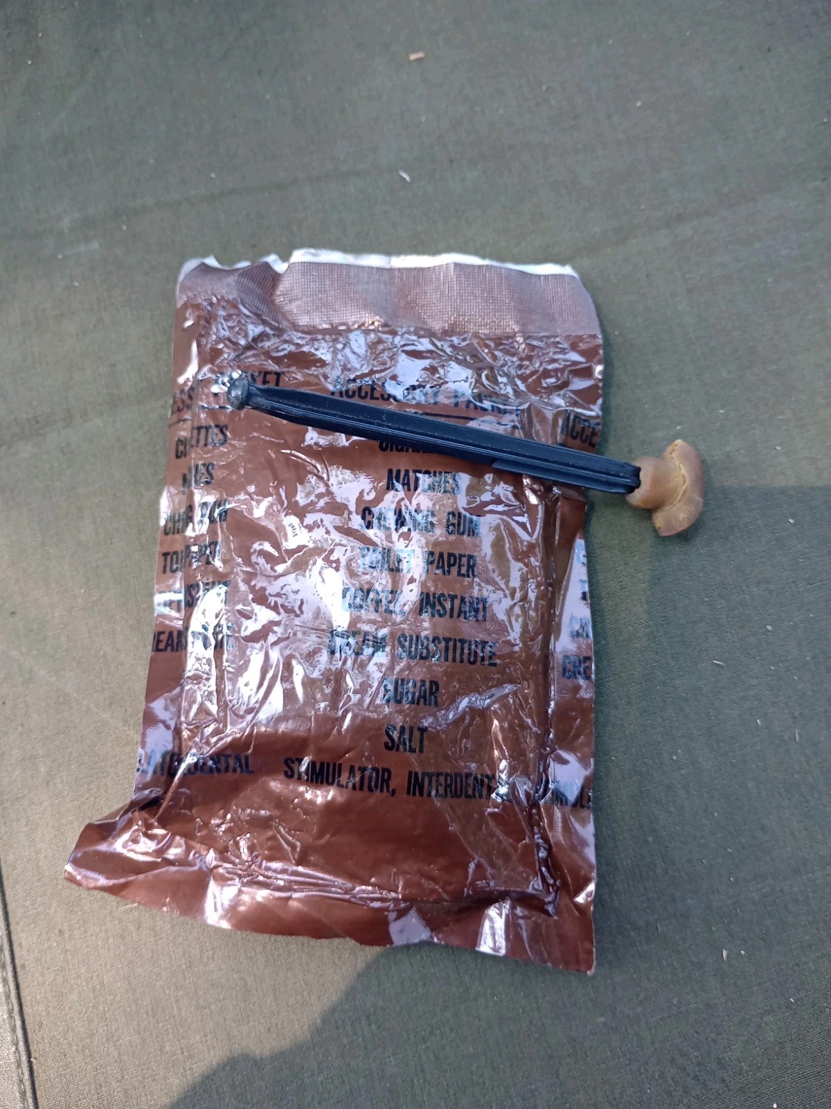 Vietnam War C-Ration Accessory Packet -  - US ARMY MARINES Pre 1970