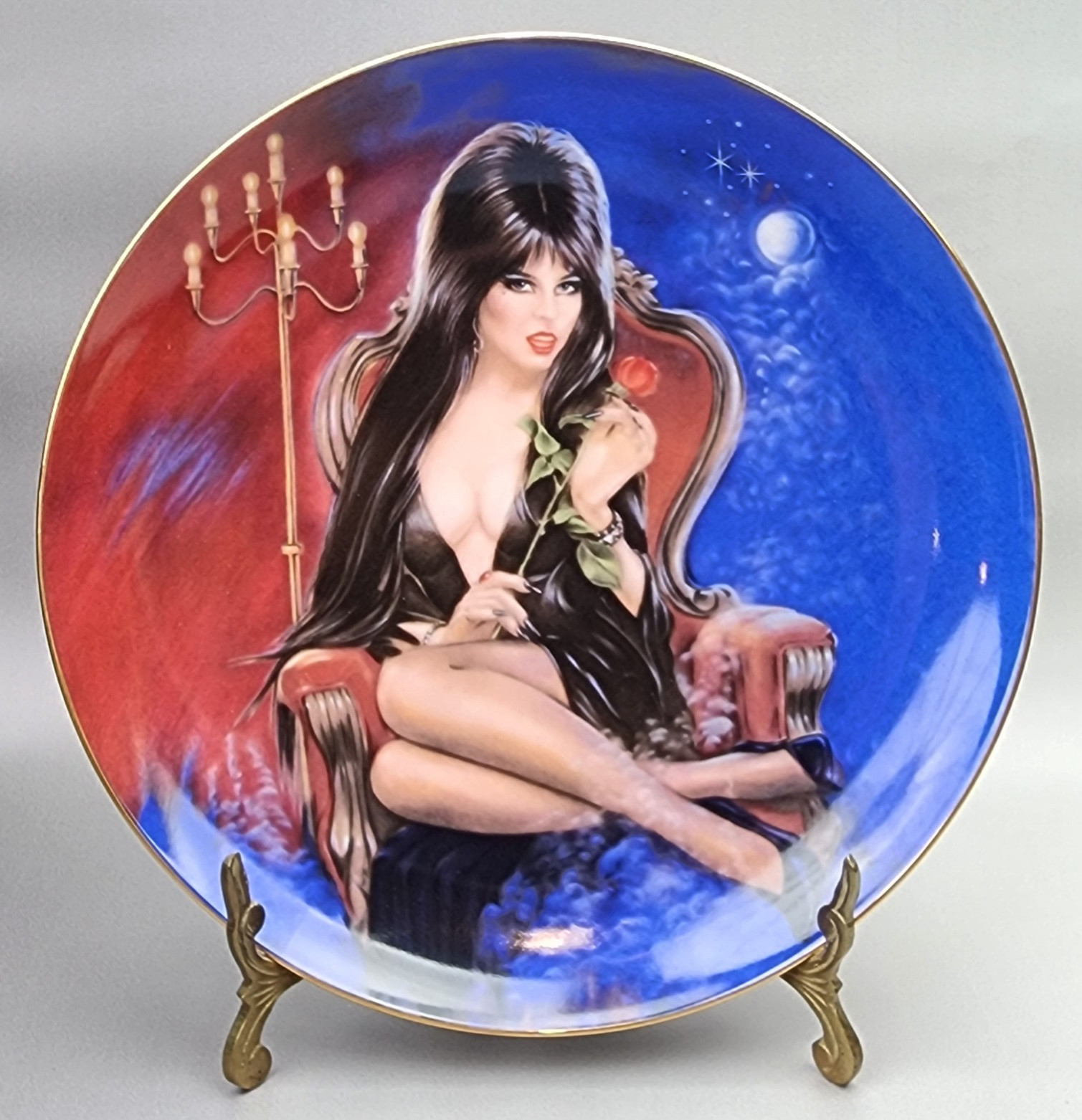 ELVIRA Mistress Of The Dark “Night Rose” Numbered 746 By Erust - First Edition