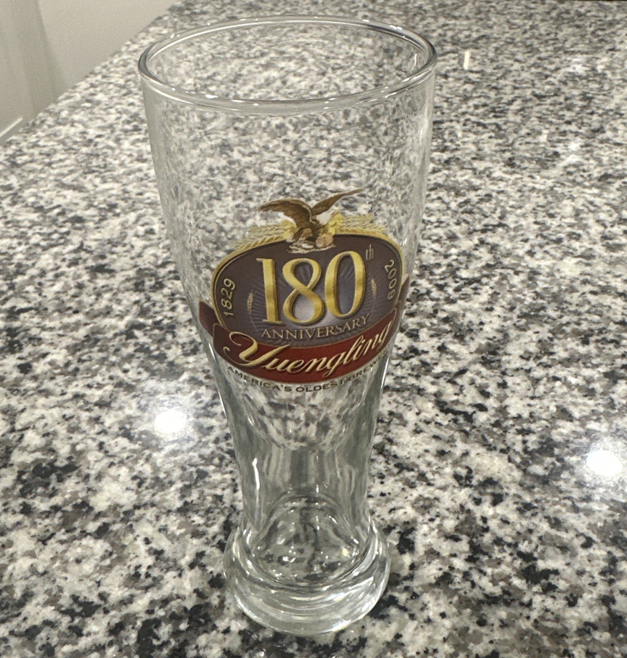 Yuengling 180th Anniversary Pilsner Glass 2009 | Limited Edition Commemorative
