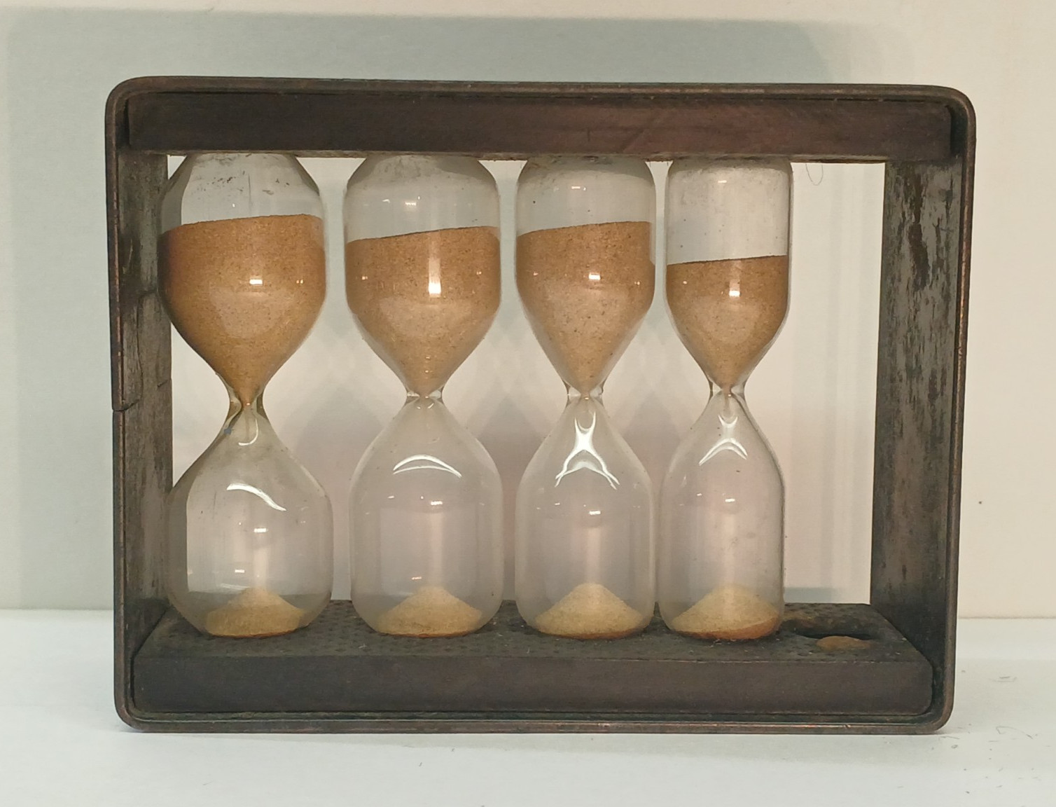 Antique 1915 Spears Riddle Co Wheeling W VA Sand Timer Hourglass Vtg Bakelite