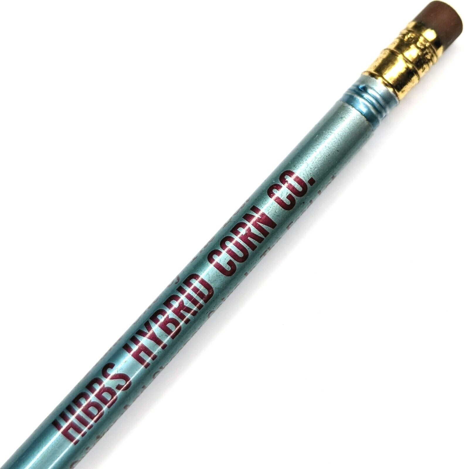 c1940s Marshalltown, Iowa Hibbs Hybrid Corn Advertising Pencil Rare Ferrule G24