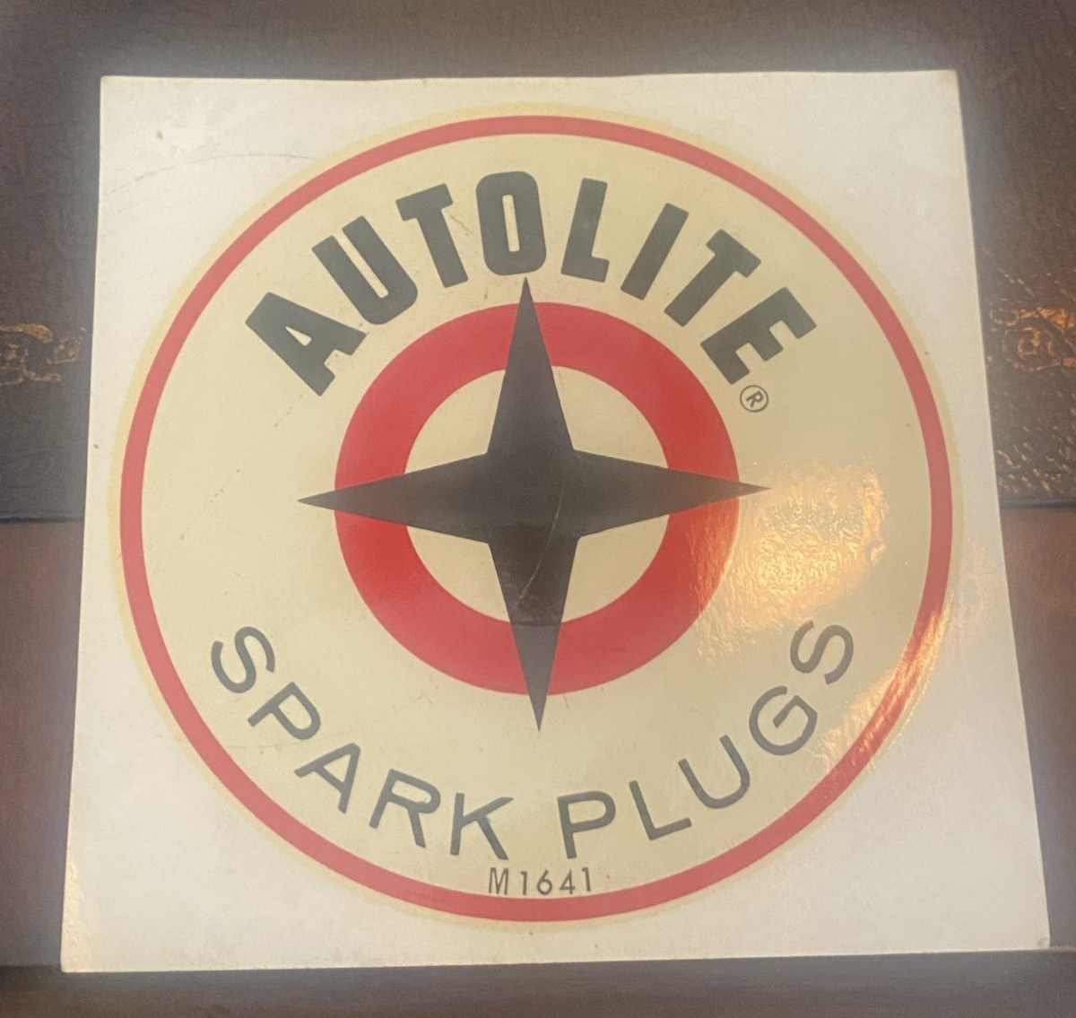 1960\'s Autolite Spark Plugs Decal Vintage Large