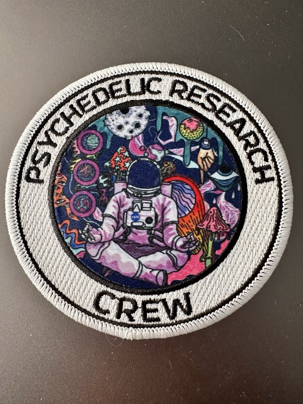 Psychedelic Research Crew Astronaut Mission Patch  3.5\