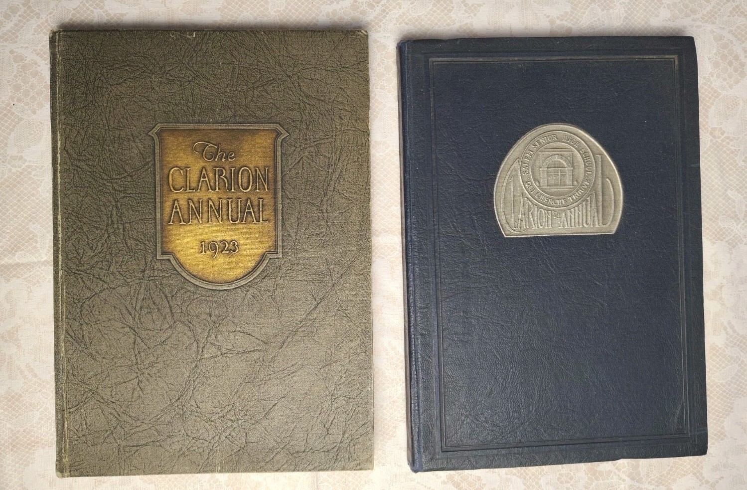 1923 1924 Salem High School Yearbook Oregon The Clarion Annual Jazz Age Antique 