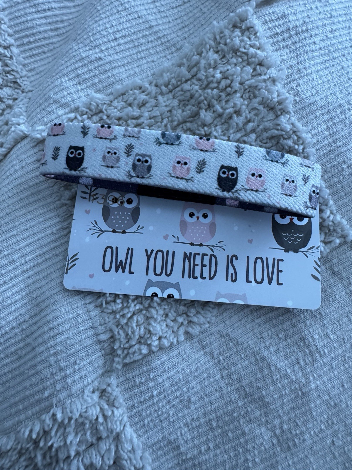 ZOX **OWL YOU NEED IS LOVE** #1396 Silver Single Medium New