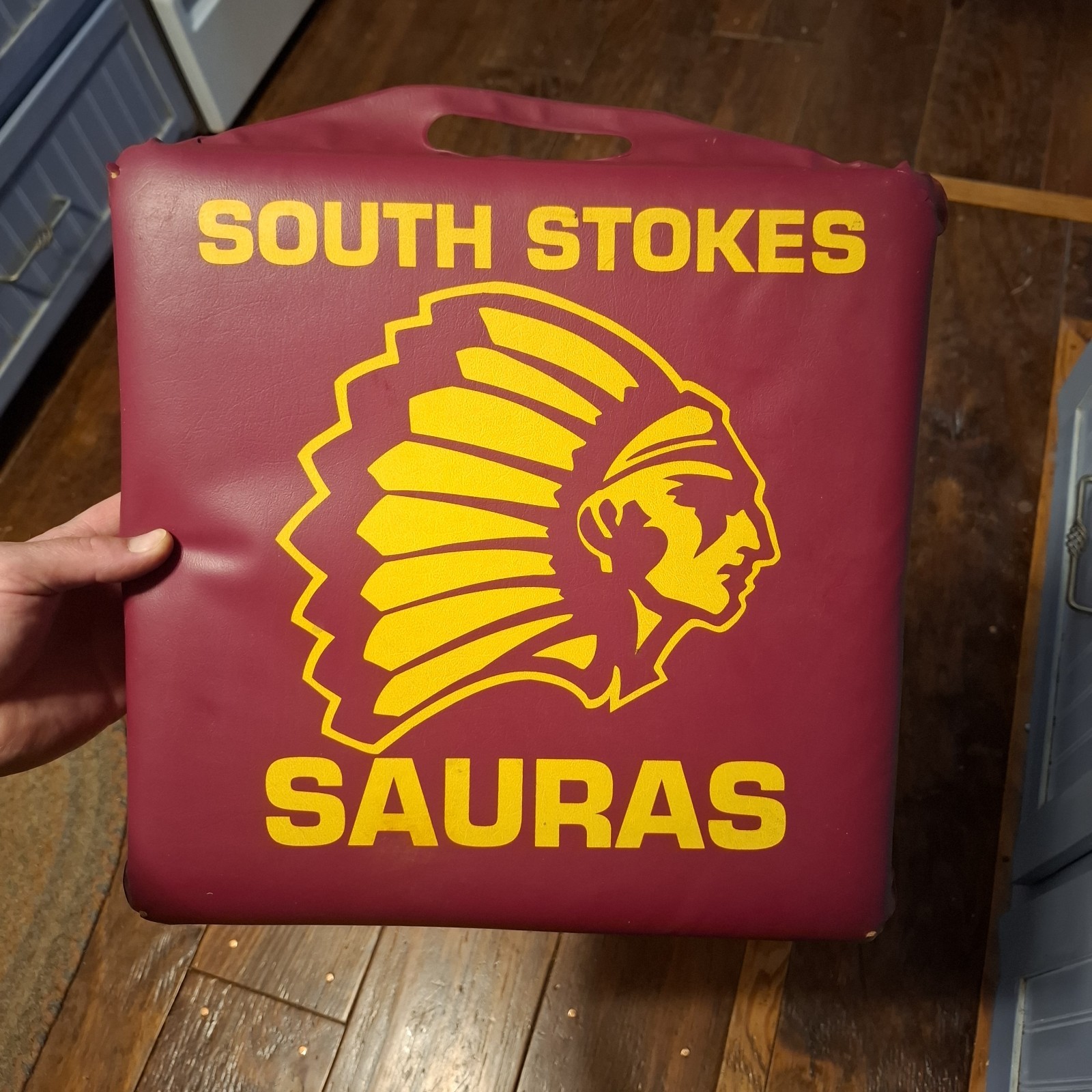 SOUTH STOKESSAURAS High School Walnut cove NC  Vintage Stadium Seat Cushion