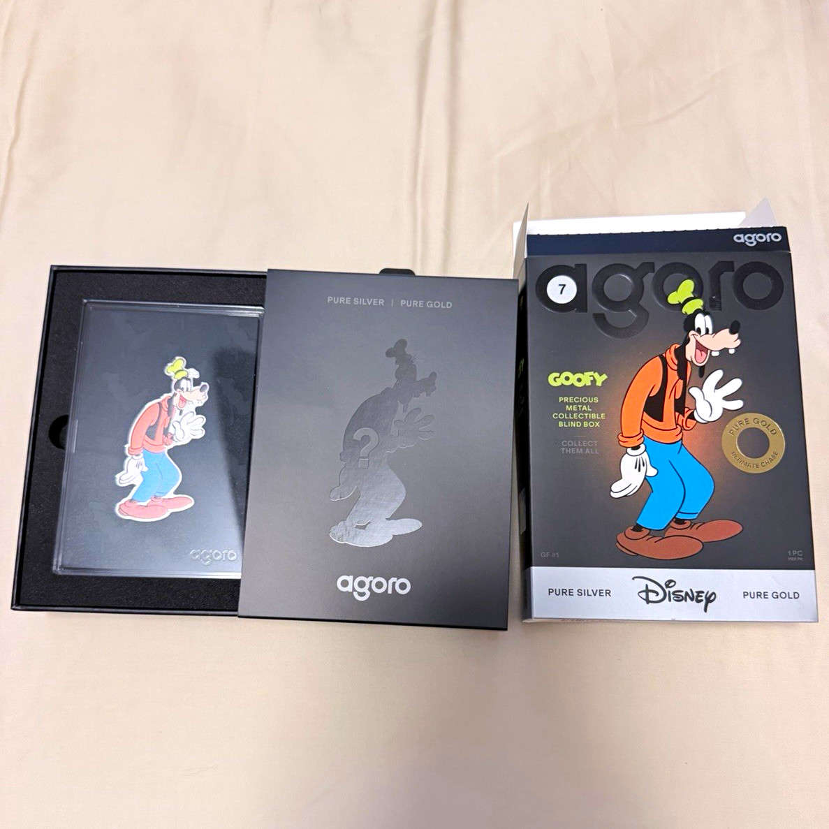 AGORO Disney Goofy Precious Metal Collectible Blind Box Shaped Coin