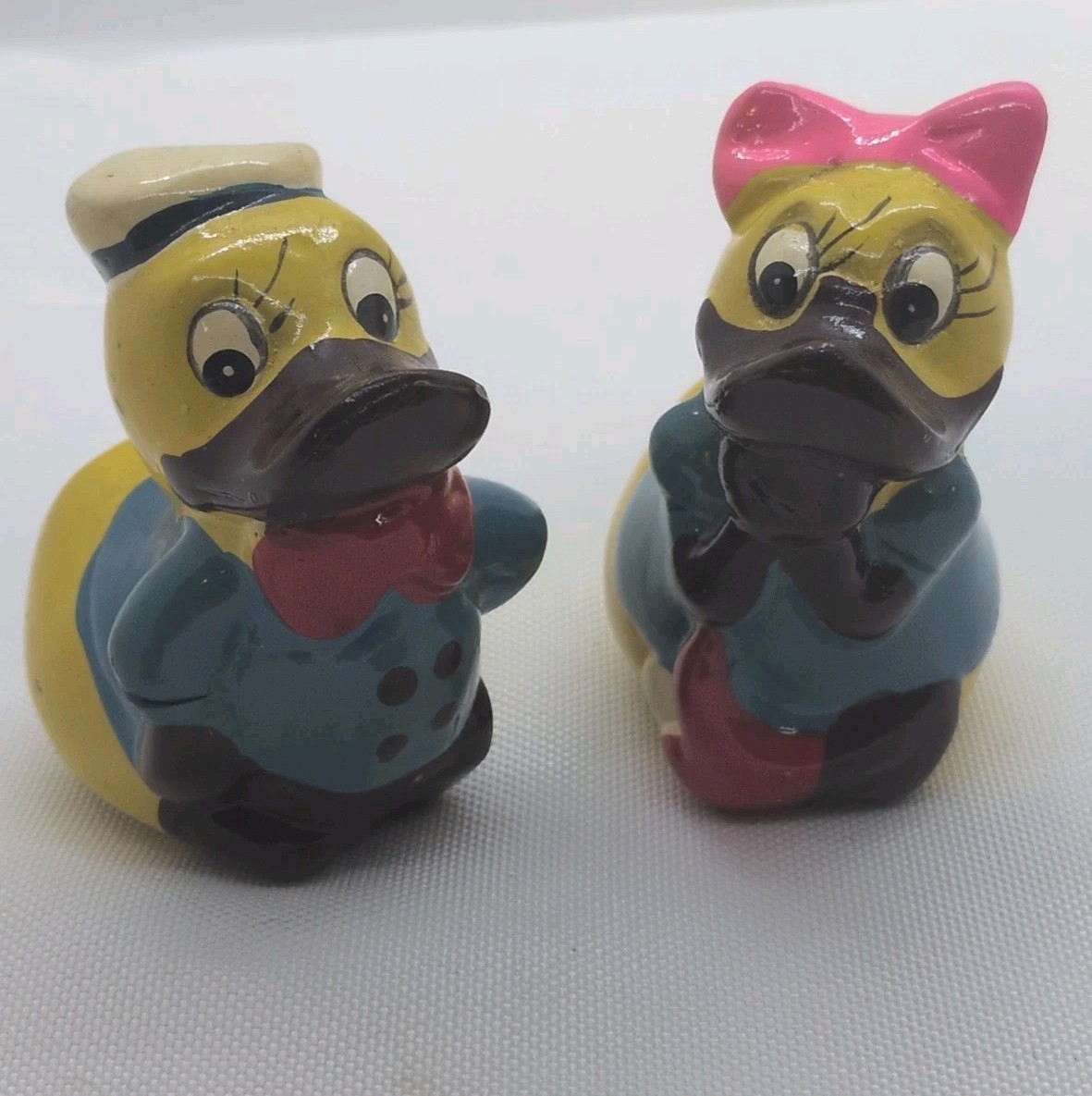 Vintage 1970s Wooden Duck Figural Pencil Sharpeners - Donald & Daisy Look-Alike Vintage 1970s Wooden Duck Figural Pencil Sharpeners - Donald & Daisy Look-Alike