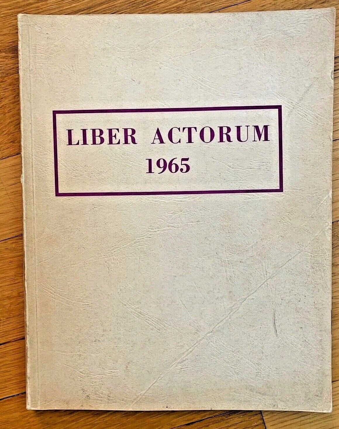 vtg 1965 Boston Latin School YEARBOOK Liber Actorum Paul Rajcok Wilfred O'Leary