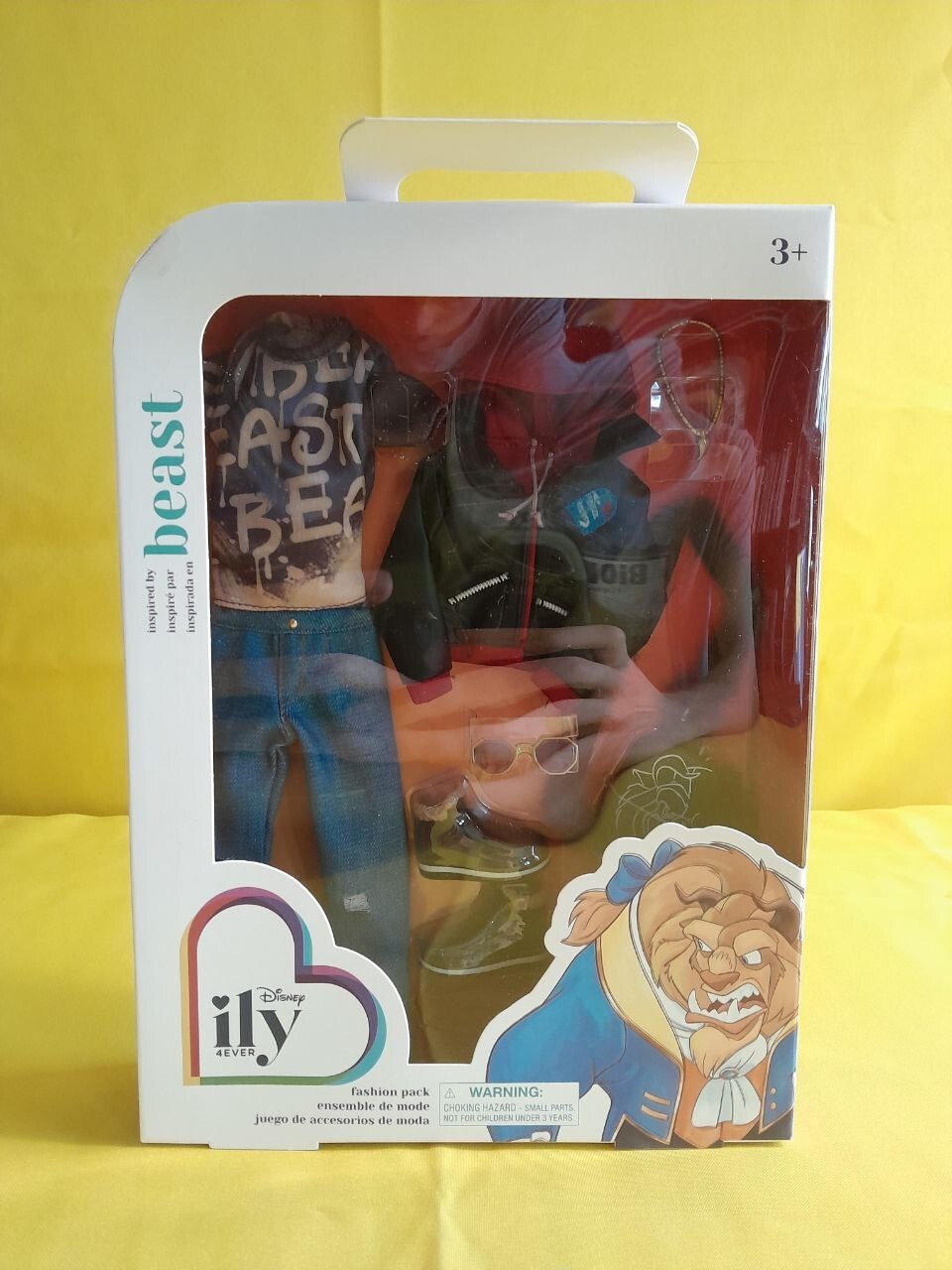 Disney Fashion Pack Outfit Beast ILY 4Ever Boy Doll Set NEW - T14