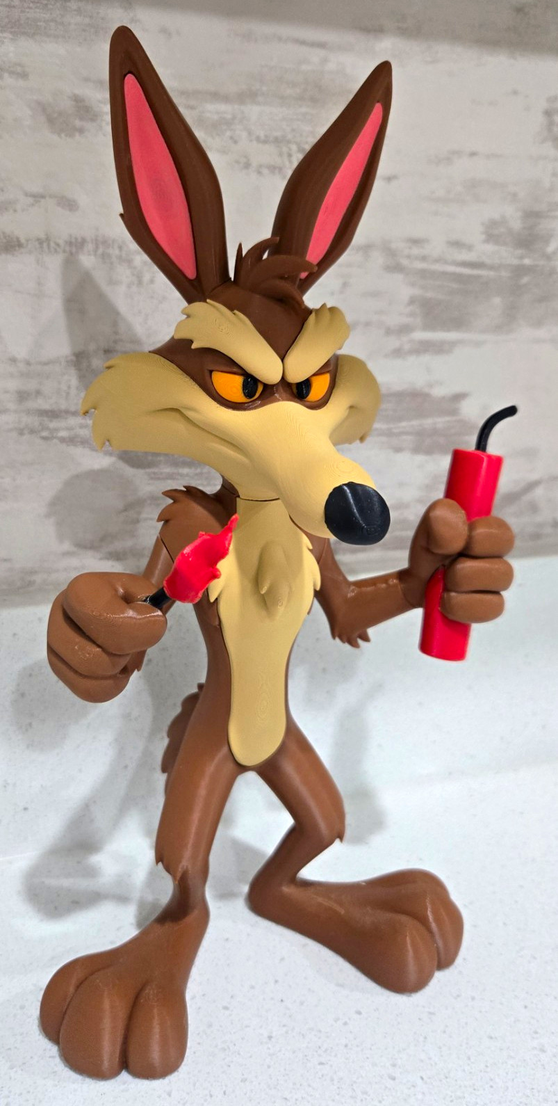 Wile E. Coyote Looney Tunes Figure Holding Dynamite