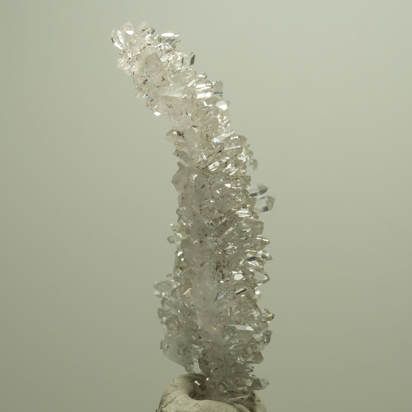 Clear starburst quartz, hematite specimen Streep Mine Goboboseb Namibia