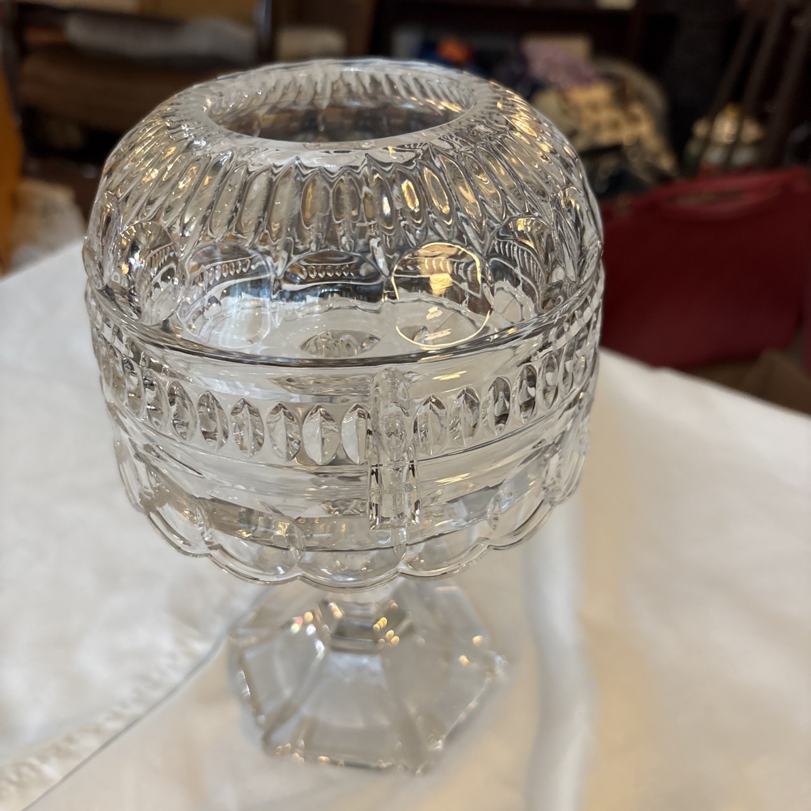 VTG 1980’s Royal Limited Crystal Fairy Lamp 2 Pieces Czech Republic VTG 1980’s Royal Limited Crystal Fairy Lamp 2 Pieces Czech Republic