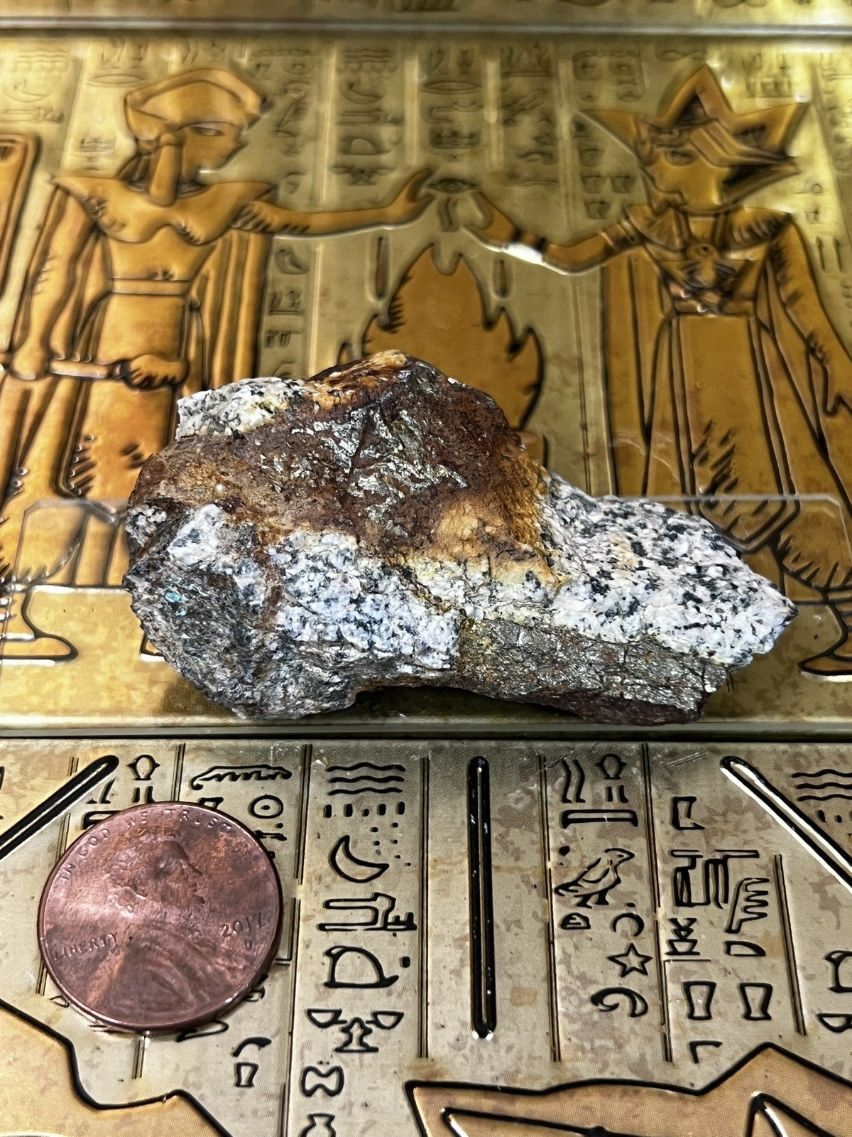 38g Nevada Gold Mine Ore - Raw Golden Pyrite & Zebra Quartz Rock