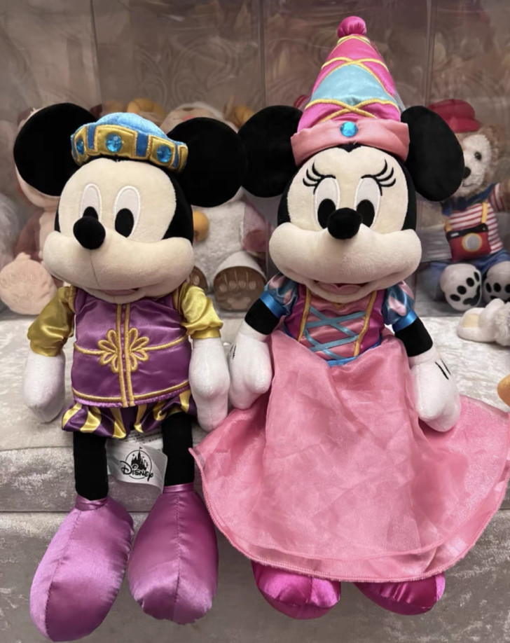 Genuine Shanghai Disney 2nd Anniversary Mickey Minnie Mouse Royal Costume Plush