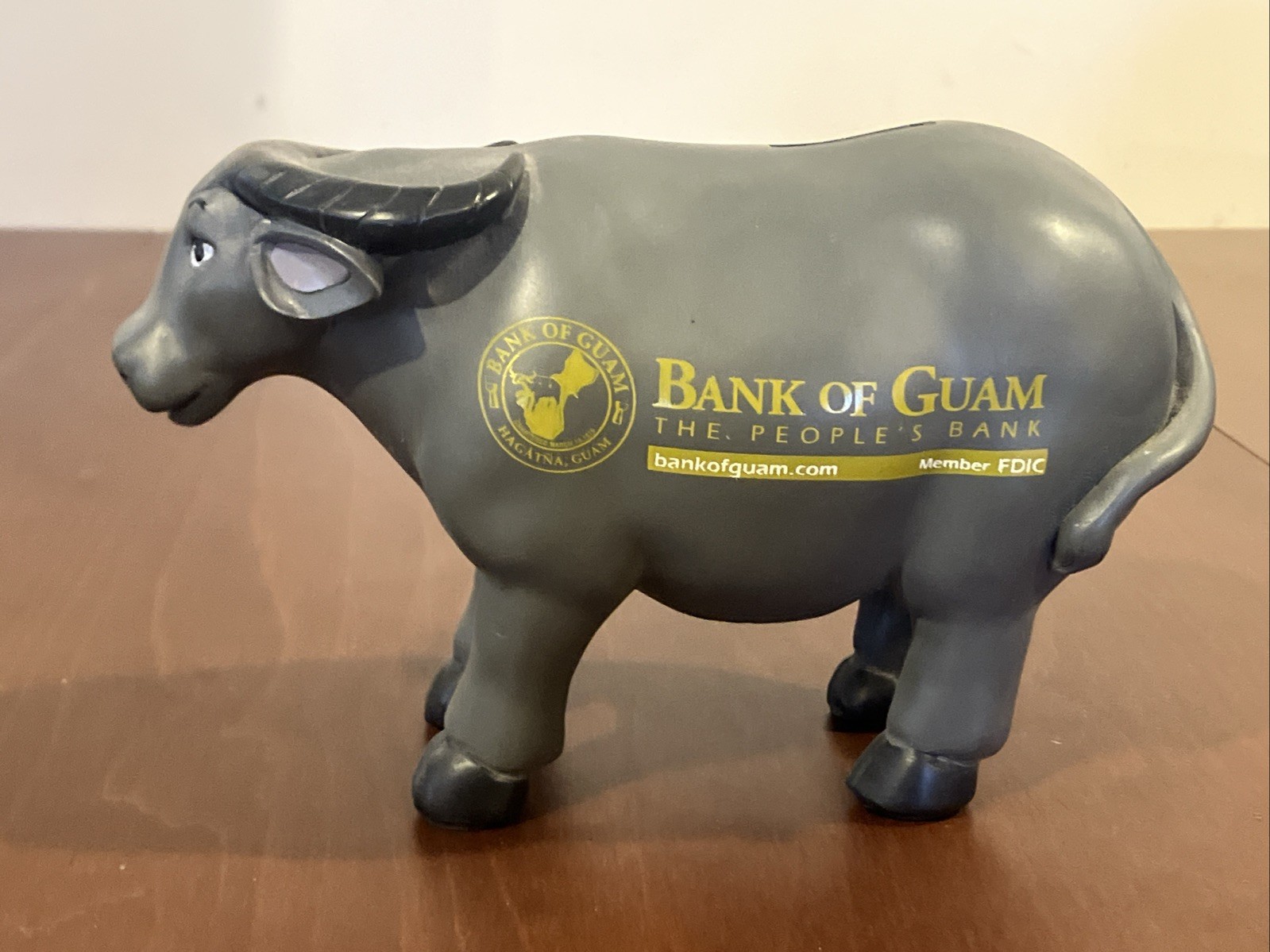 Bank Of Guam Piggy Bank Carabao Water Buffalo Promo Adveryising Collectible