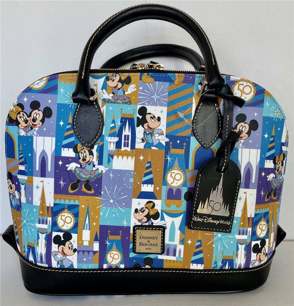 2021 Dooney & Bourke Walt Disney World 50th Anniversary Satchel Bag Purse