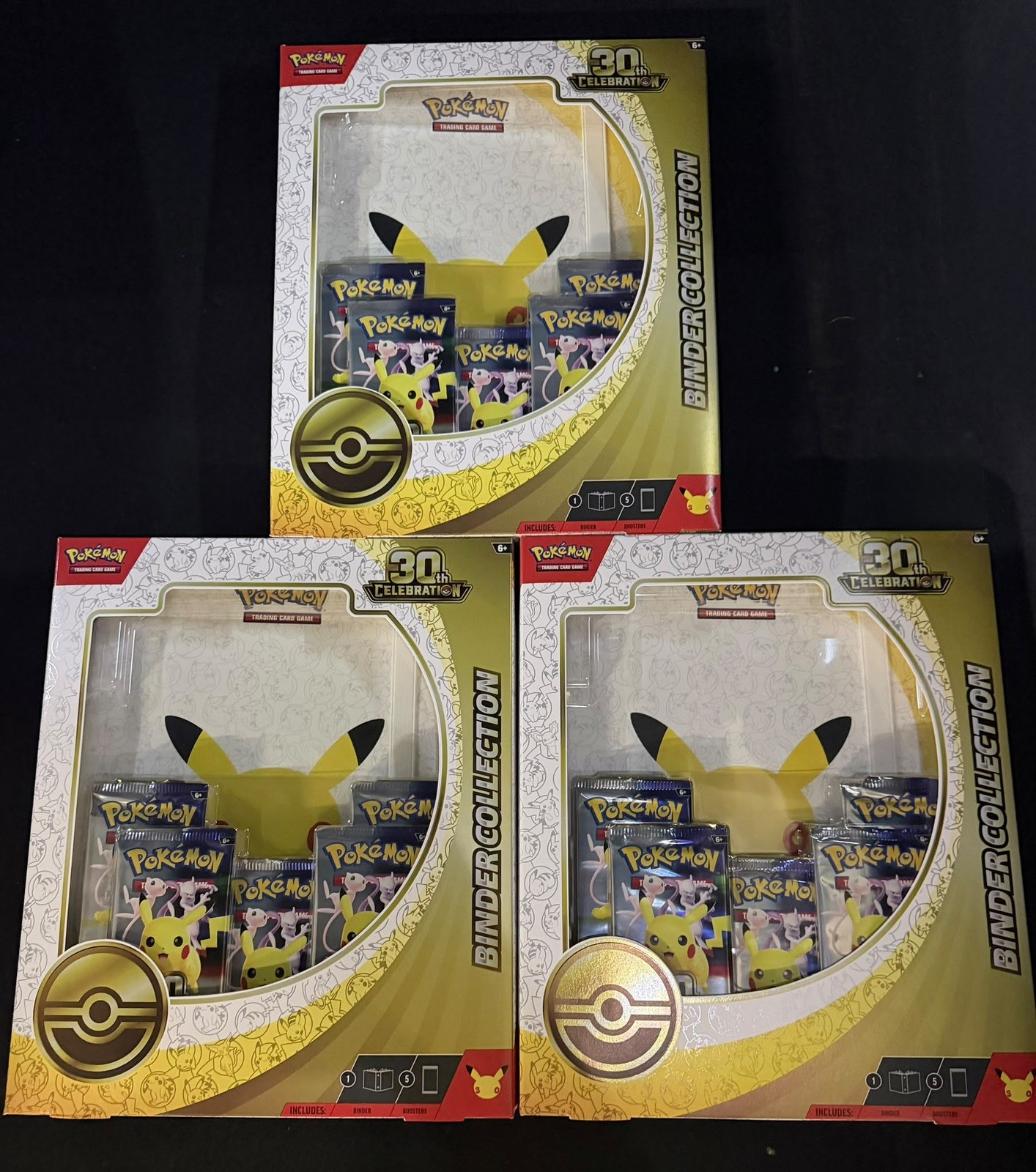 3x Pokemon TCG 30th Anniversary Celebration Binder Collection BRAND NEW SEALED