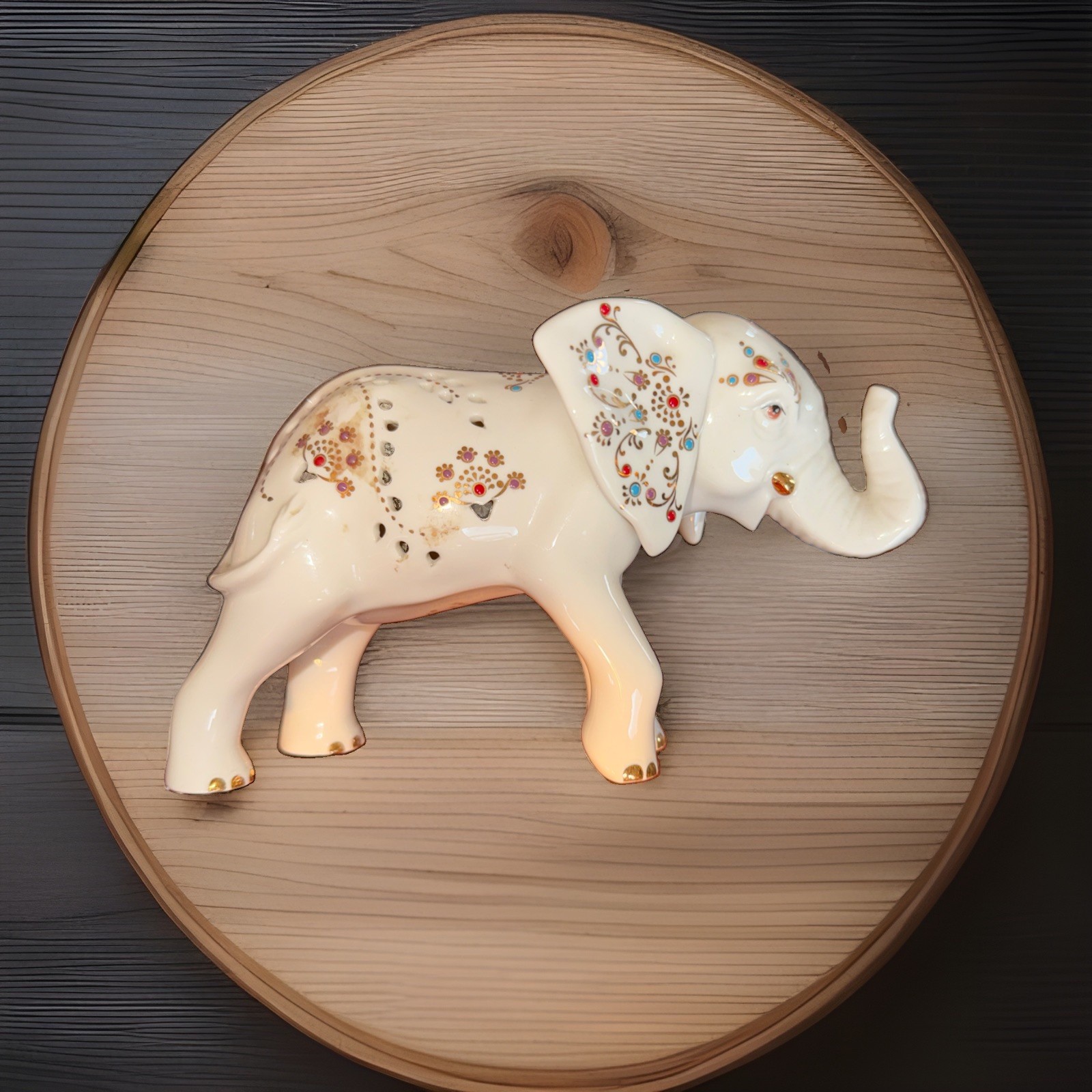 Lenox Jewels Of Light Elephant Gorgeous 6” No Box