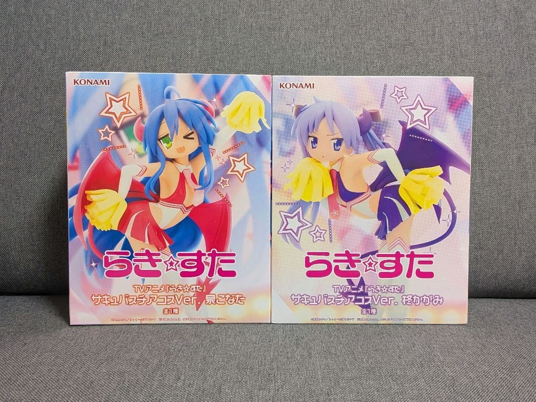 Lucky Star Izumi Konata Hiragi Kagami Succubus cheerleader Figure Set of 2 Japan Lucky Star Izumi Konata Hiragi Kagami Succubus cheerleader Figure Set of 2 Japan