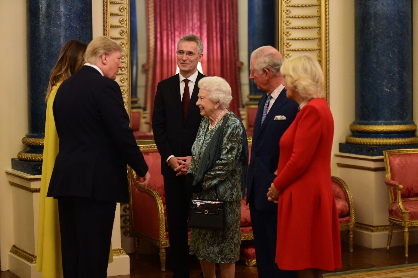 Melania & Donald Trump & Queen Elizabeth & Prince Phillip Picture Photo 8.5x11  