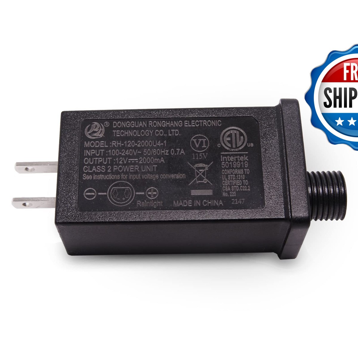 DONGERMAER AD-2000mA 12V 2A Power Adapter for 8-12ft Yard Christmas Inflatable DONGERMAER AD-2000mA 12V 2A Power Adapter for 8-12ft Yard Christmas Inflatable