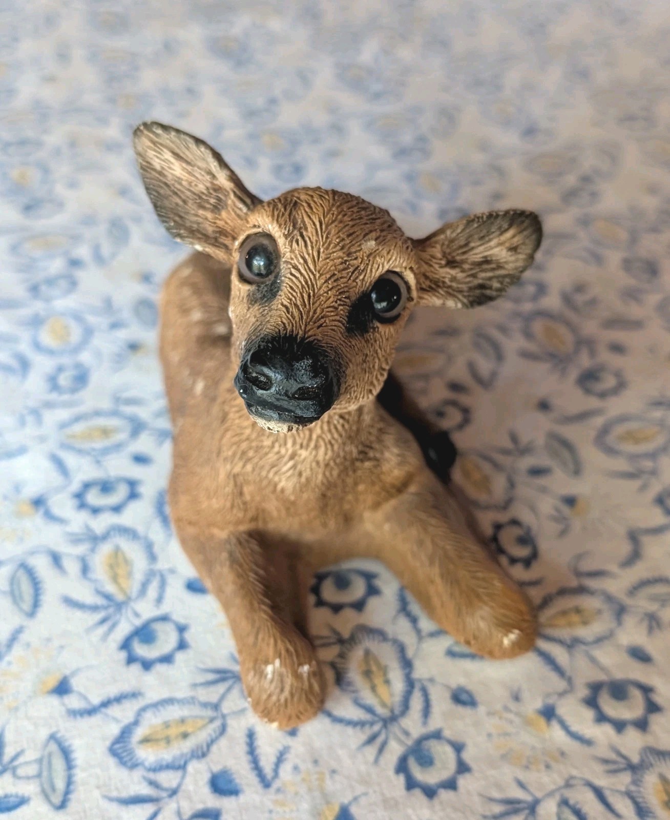 Vintage Spotted Fawn Deer Figurine 6.25\