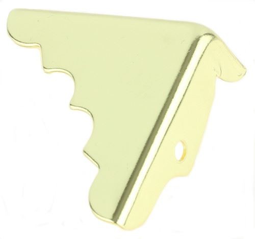 (4-Pack)  Brass Box Corner Protector - 1-3/4\
