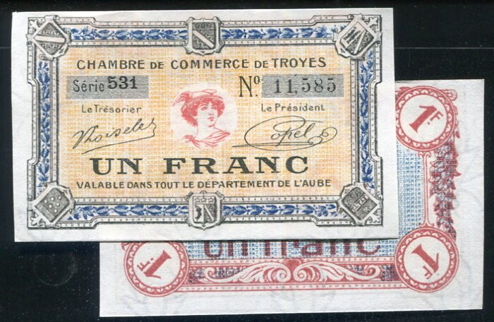 FRANCE  PC2 , 1-FR. , 1923  AU+