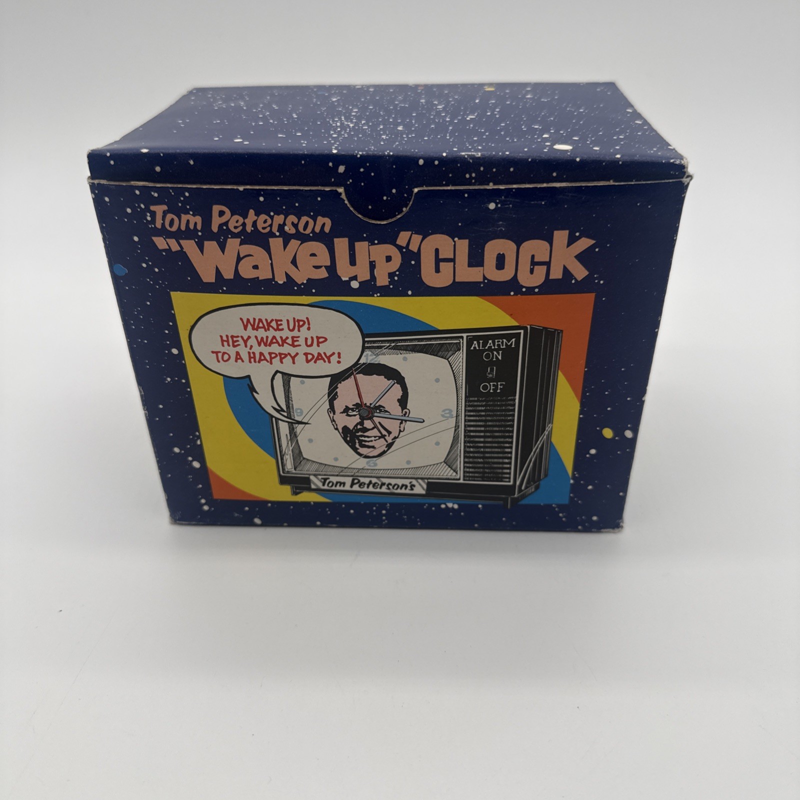 NOS Tom Peterson's Wake Up Alarm Clock vintage Portland Oregon collectible