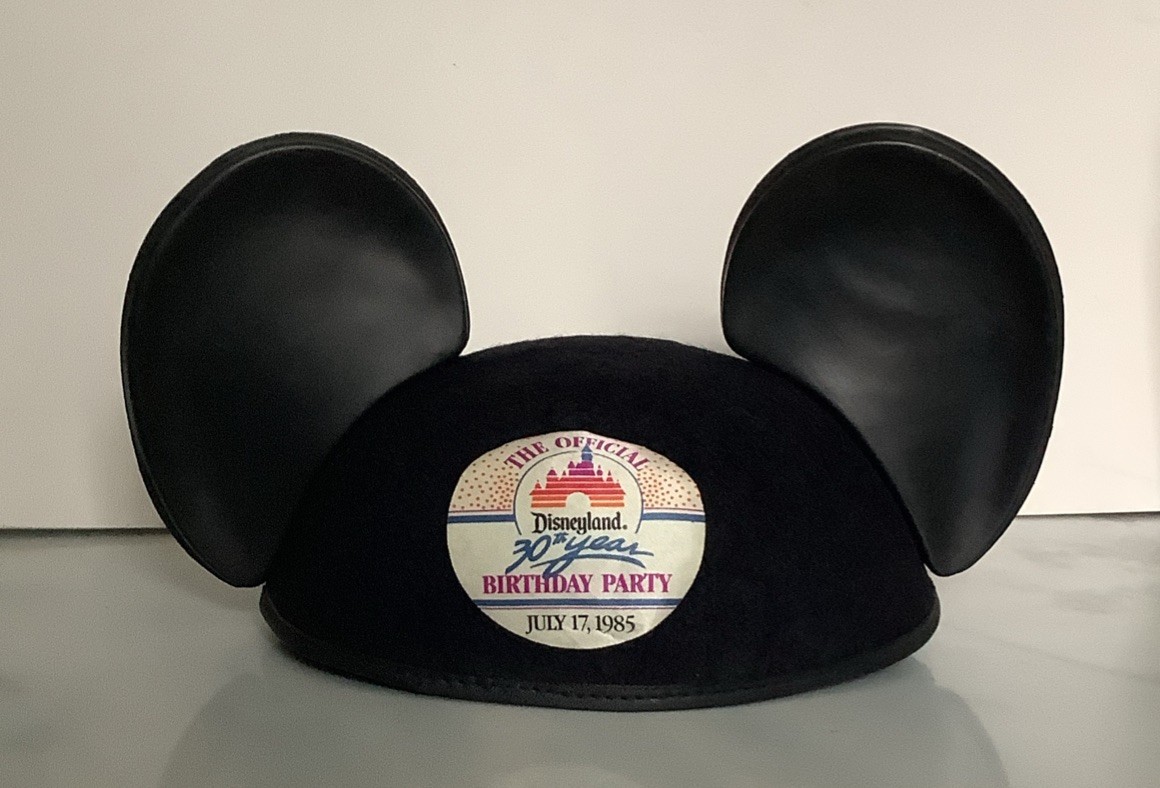 Vintage 1985 Disneyland Mickey Mouse Ears Hat 30th Anniversary Birthday Party