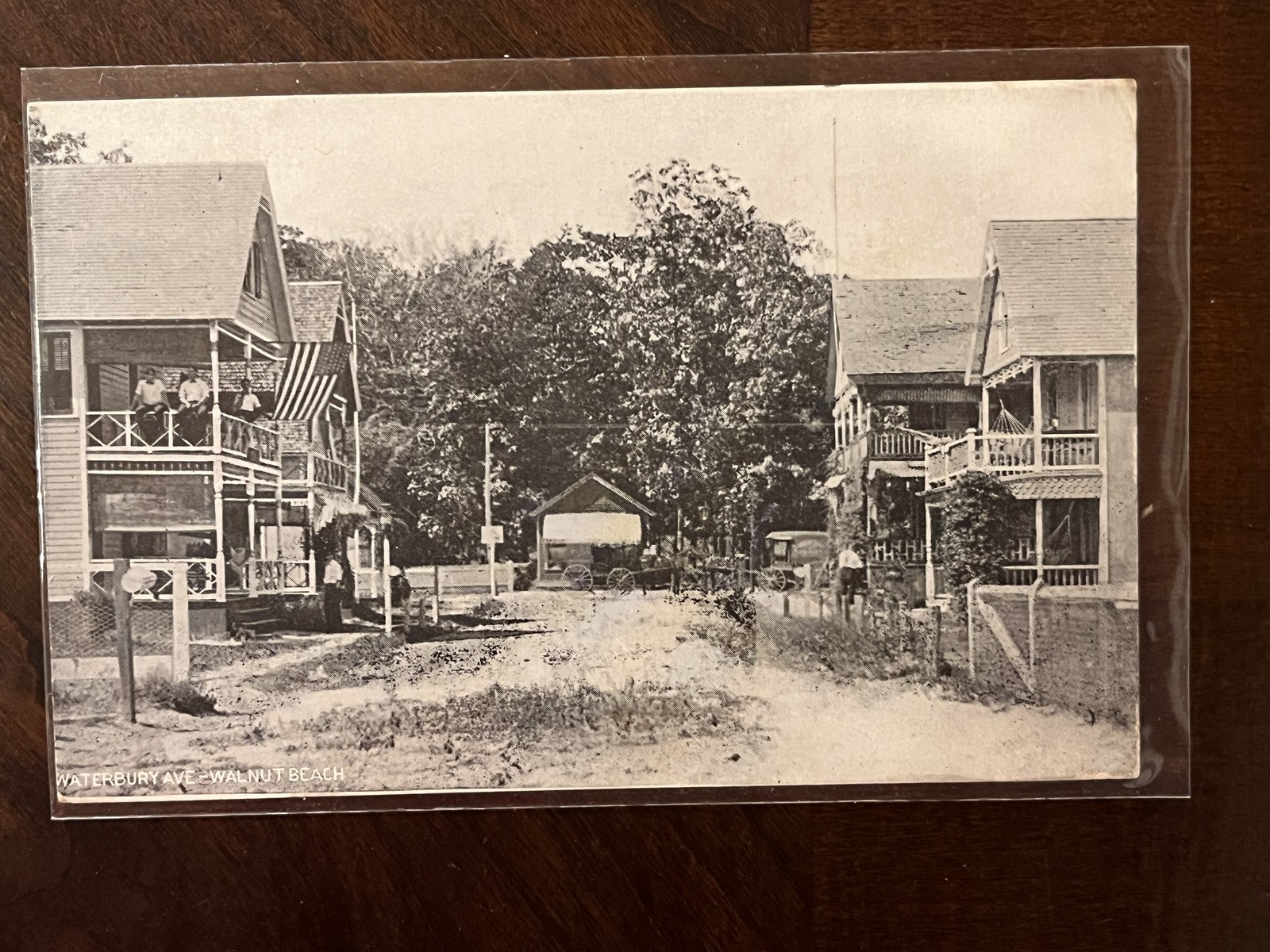Waterbury Ave Walnut Beach Milford CT New Haven Co 1914 Divided Back Postcard Po