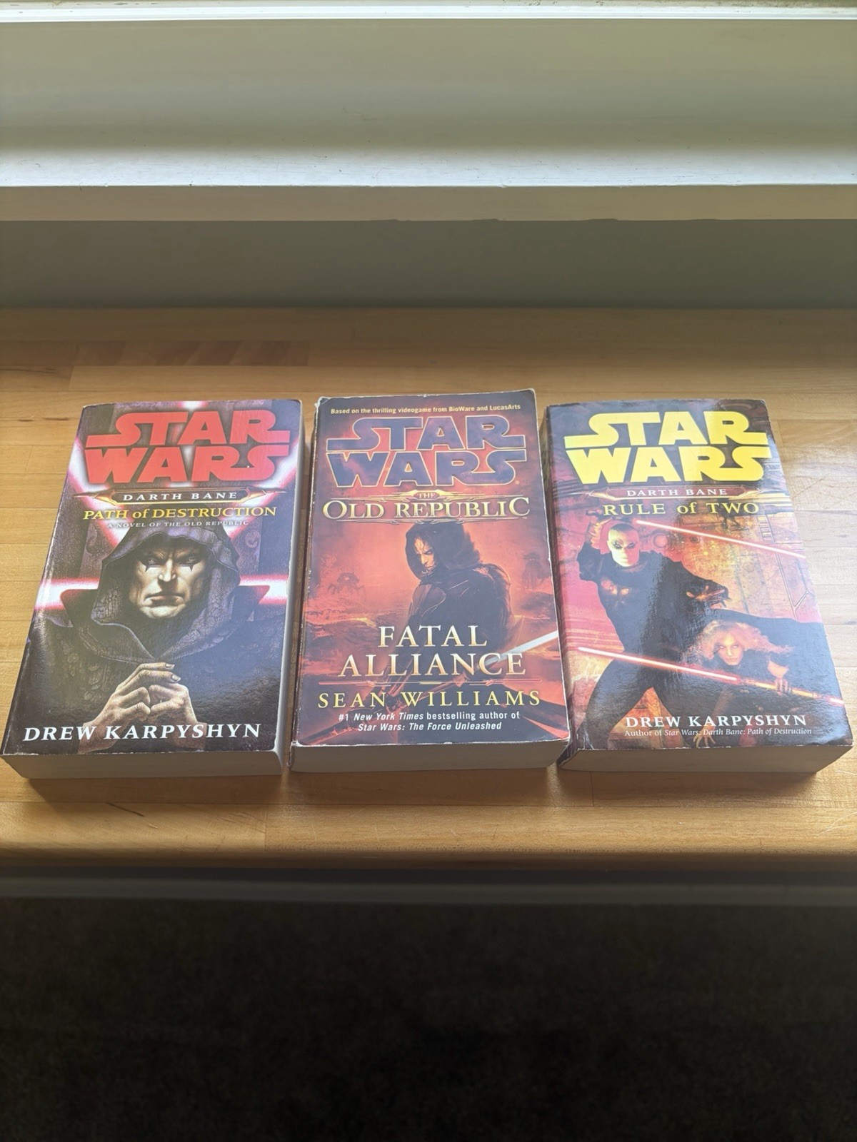 Star Wars Legends Paperback Lot Darth Bane Path of Destruction & Fatal Alliance