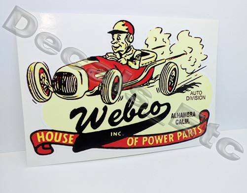 Webco Speed Shop Vintage Style Vinyl DECAL, Car STICKER, rat rod, hot rod racing Webco Speed Shop Vintage Style Vinyl DECAL, Car STICKER, rat rod, hot rod racing