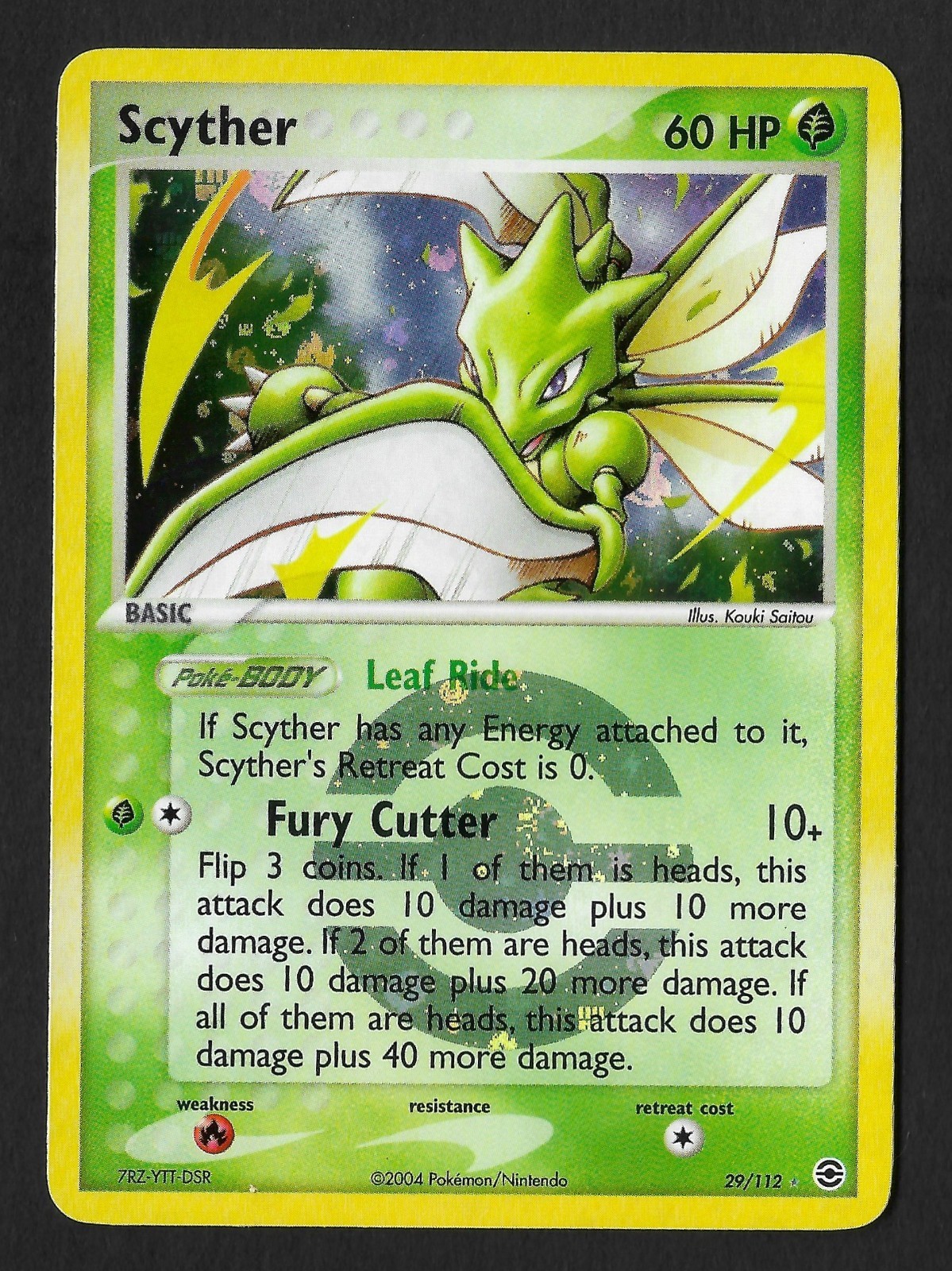 Scyther 29/112 EX FireRed & LeafGreen Reverse Holo - EN - EXC - Pokemon 2004