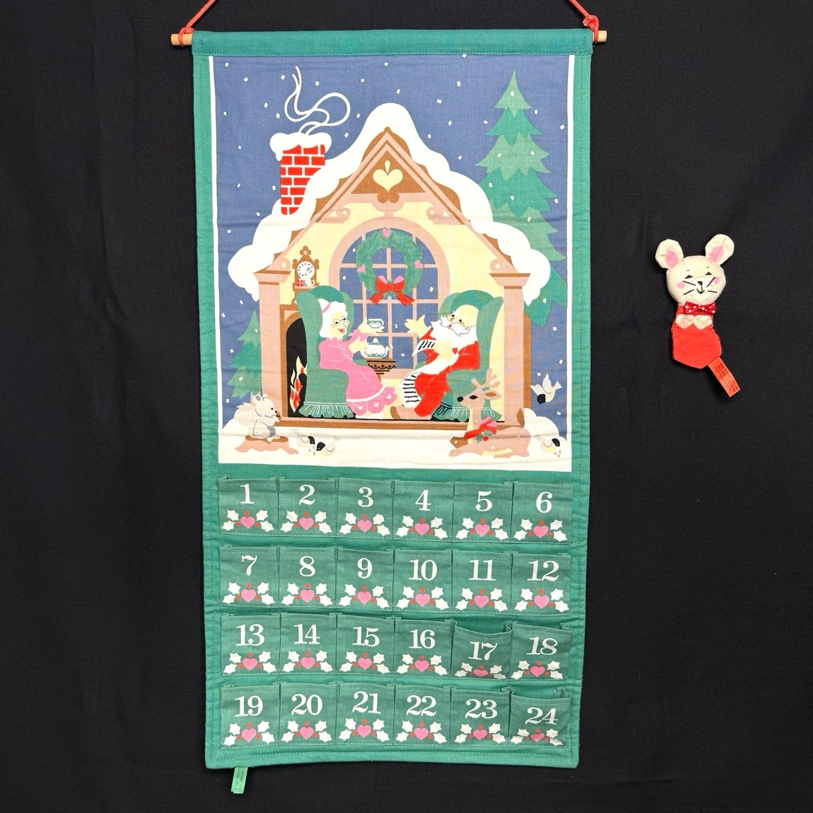 Vintage 1980s Avon Advent Calendar with Mouse Mover Countdown to Christmas 1987 Vintage 1980s Avon Advent Calendar with Mouse Mover Countdown to Christmas 1987