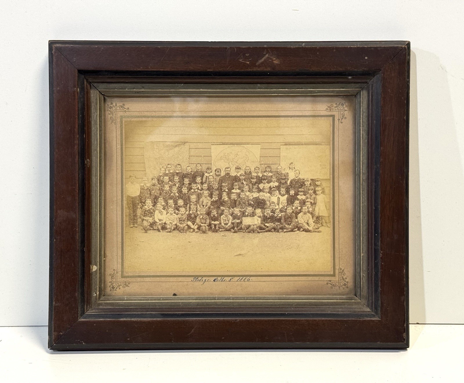 Antique 19th Century German School Photograph Framed Antique 19th Century German School Photograph Framed