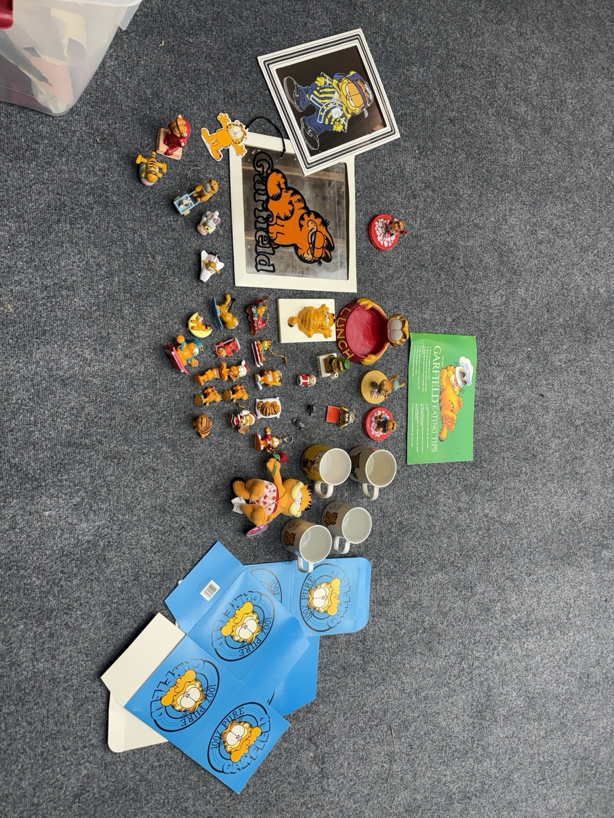 Vintage 80’s Garfield Collection LOT - Rare Ceramics, Figures, Holiday, Pewter