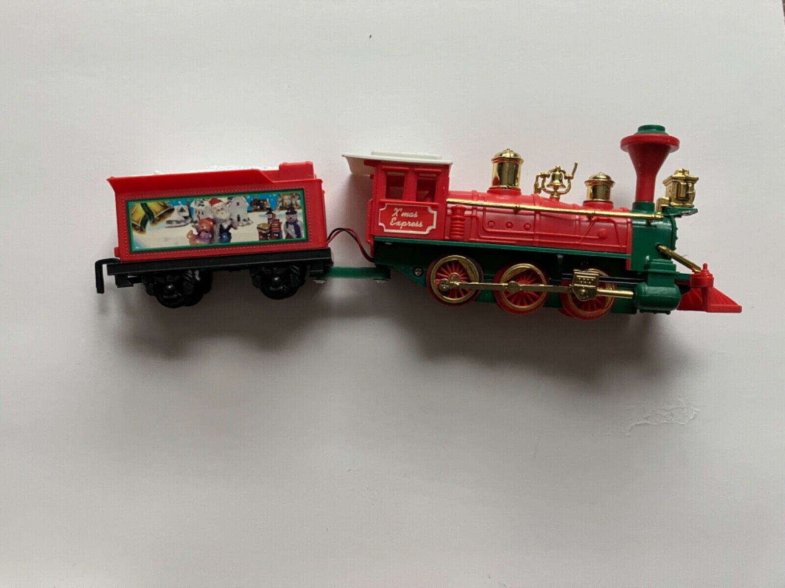 Good Condition Vintage X’mas Express Animated Train Display 1900s