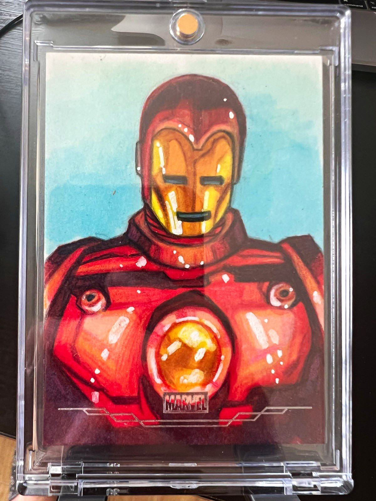 2025 Topps Chrome Marvel Iron Man Sketch Card Matt Stewart 1/1