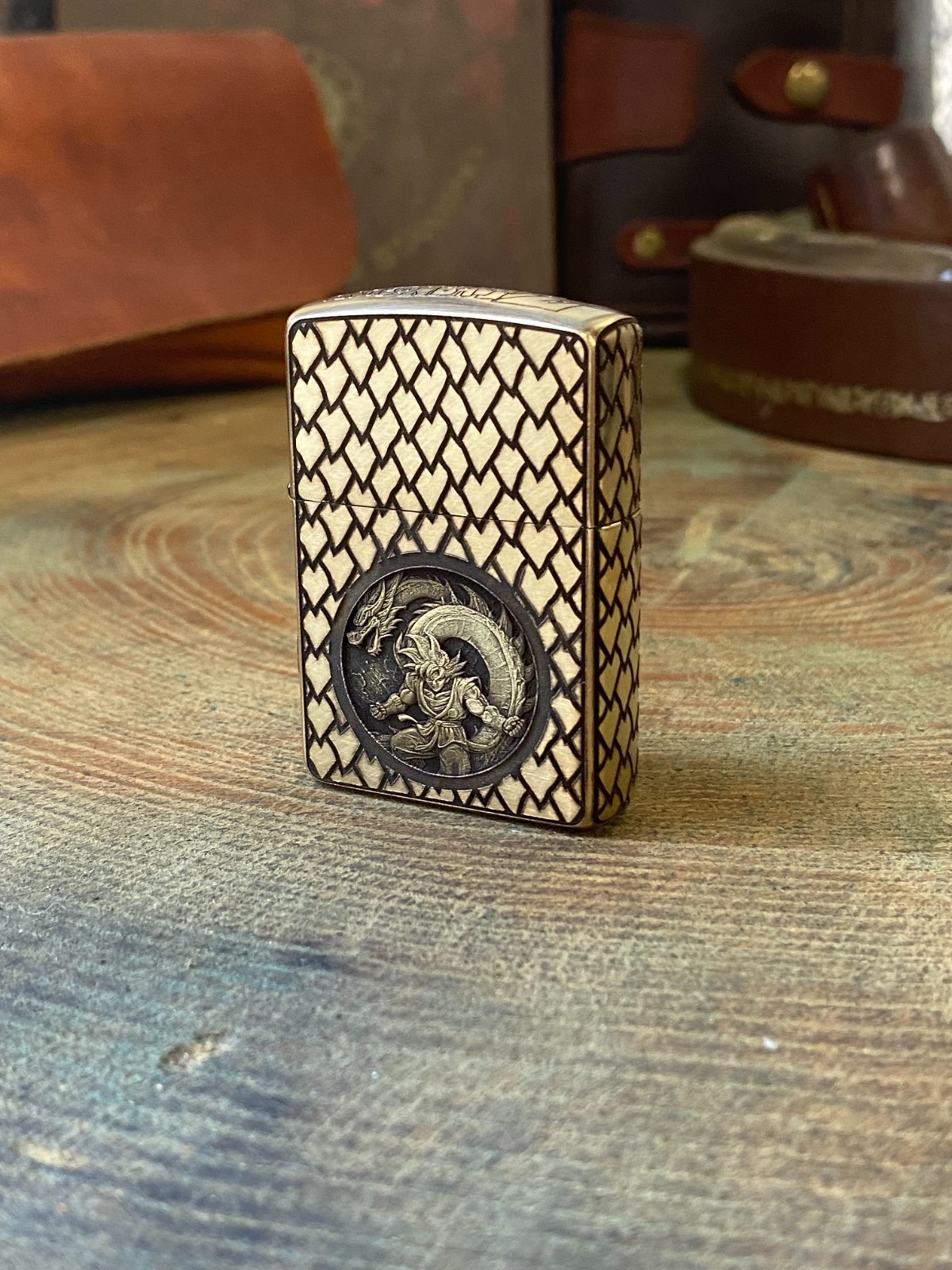 Dragon Ball Z | Goku & Shenron | Anime Brass Armor Zippo | Collectible Zippo