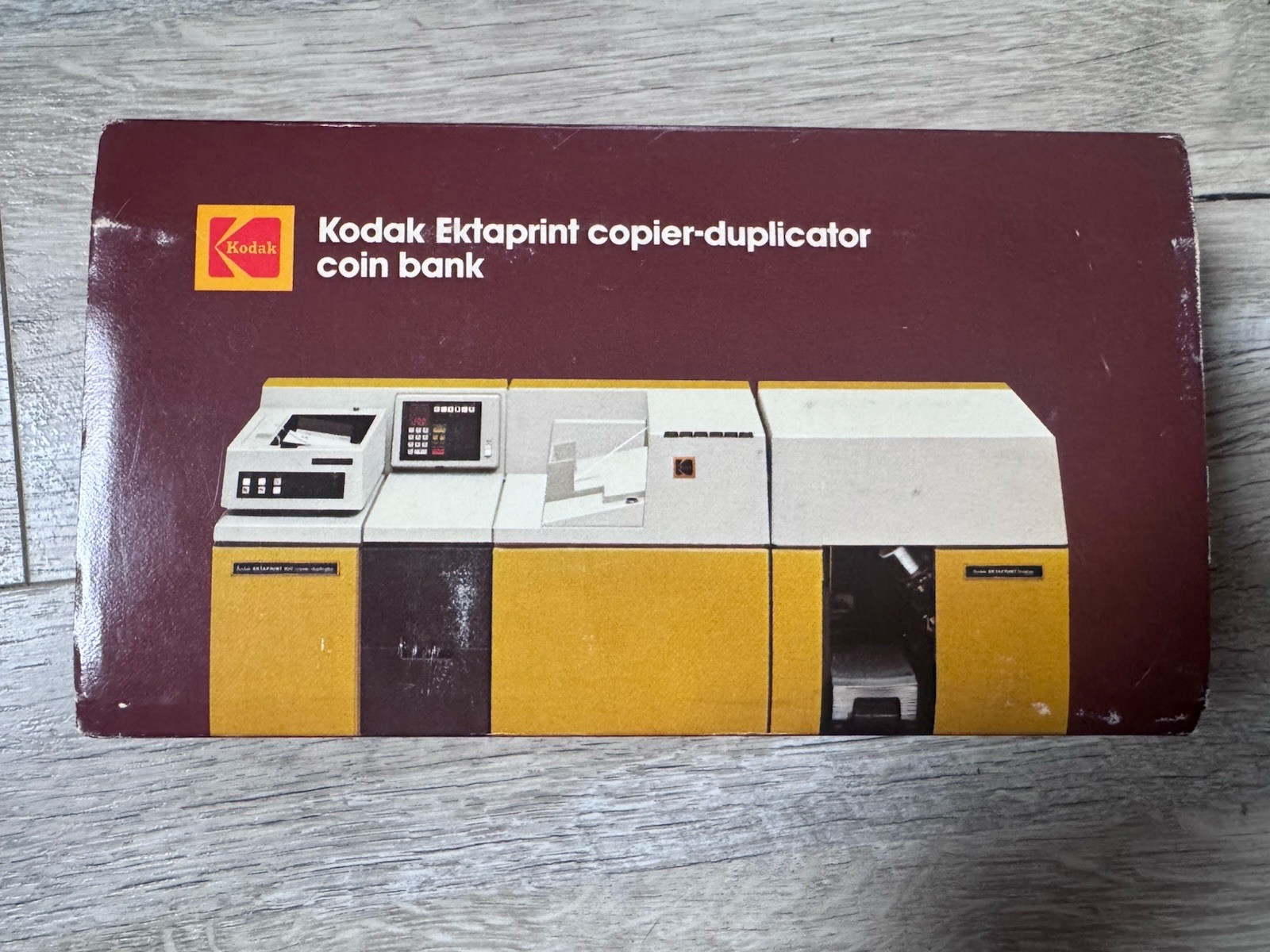 Rare Vintage 1975 Kodak Ektaprint Copier Duplicator Coin Bank with Original Box