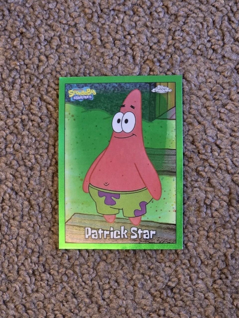 2025 Topps Chrome SpongeBob SquarePants 25th #24 Patrick Star Kelp Green 2025 Topps Chrome SpongeBob SquarePants 25th #24 Patrick Star Kelp Green