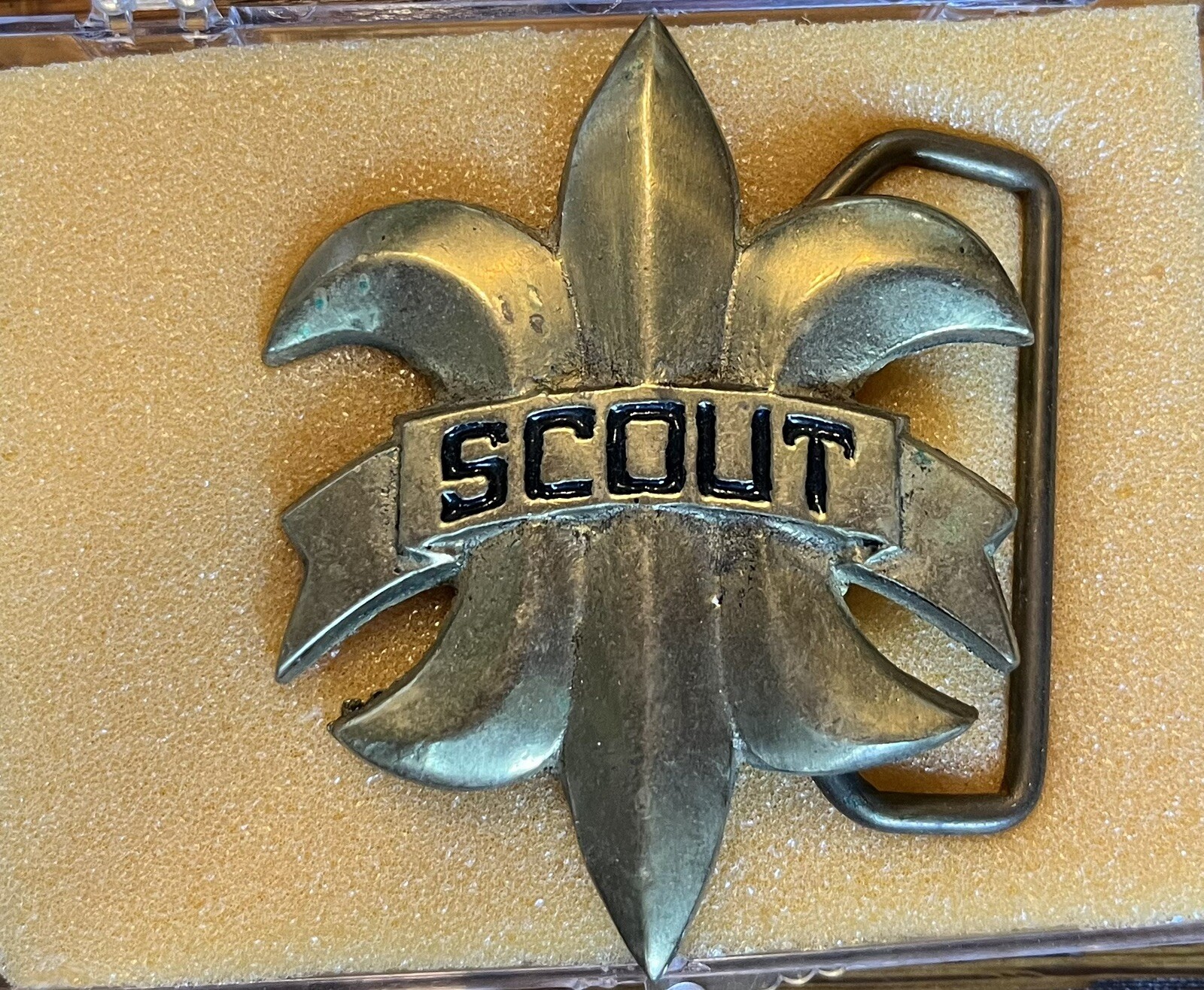 Boy Scout Belt Buckle Taiwan Brass