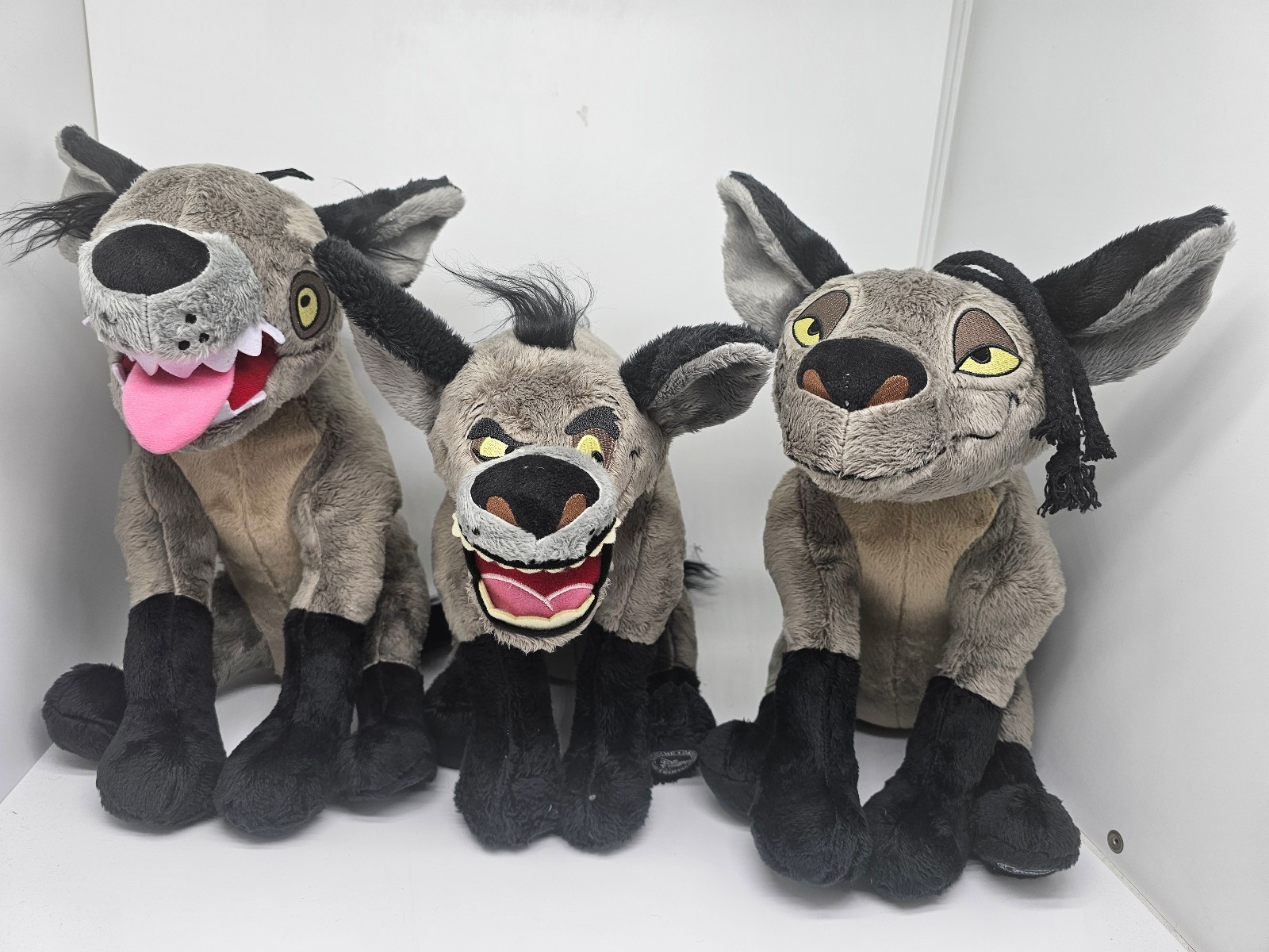 3pcs Disney Ed Villains Hyena Shenzi Lion King Plush Toys 14\