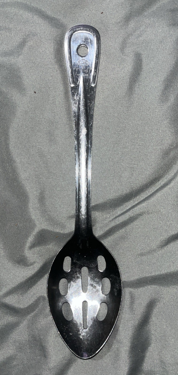 Vintage Vollrath 11 1/2” Stainless Steel Slotted Serving Spoon 46963 Japan