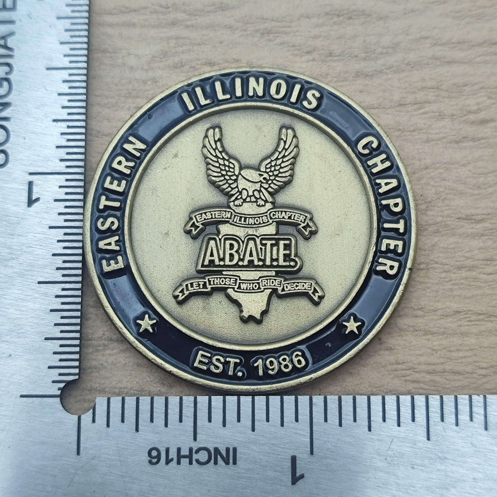 ABATE Eastern Illinois Chapter Challenge Coin #2