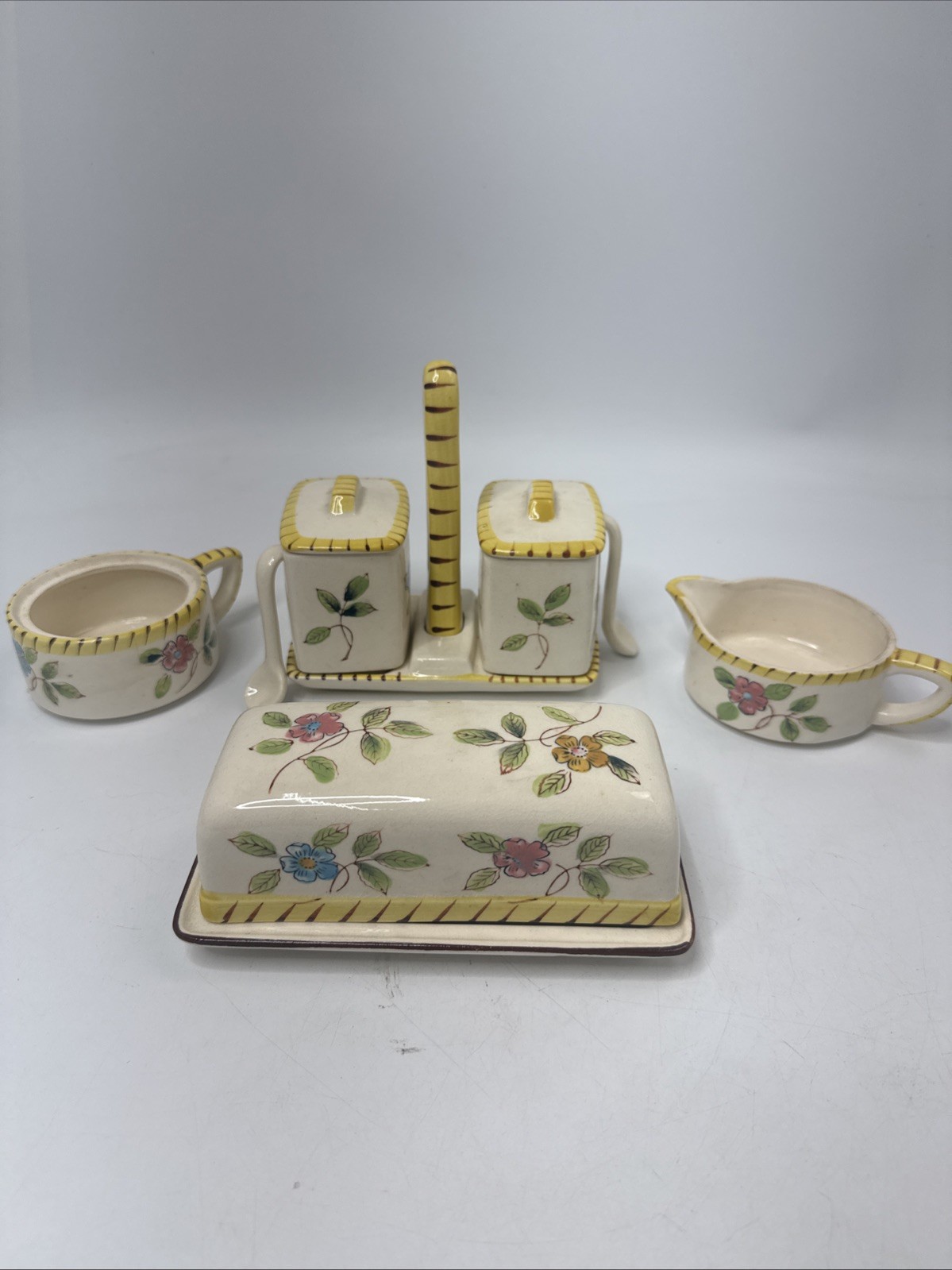 Vintage Floral Flowers 12 Piece Set Made In Japan