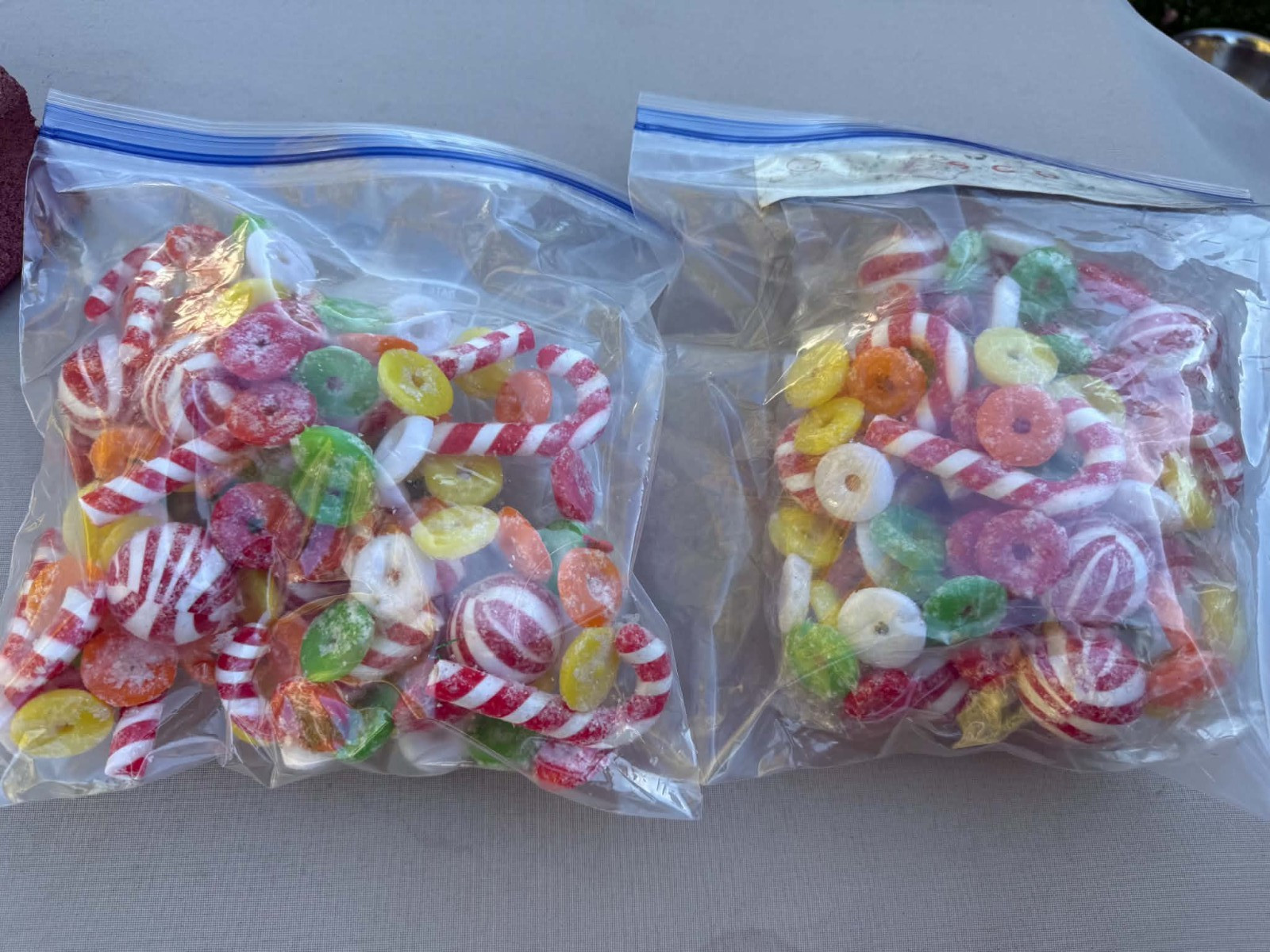 2 Vintage Sugared Candy Christmas Garland 8 FT Blow Mold Made Hong Kong NOS 2 Vintage Sugared Candy Christmas Garland 8 FT Blow Mold Made Hong Kong NOS